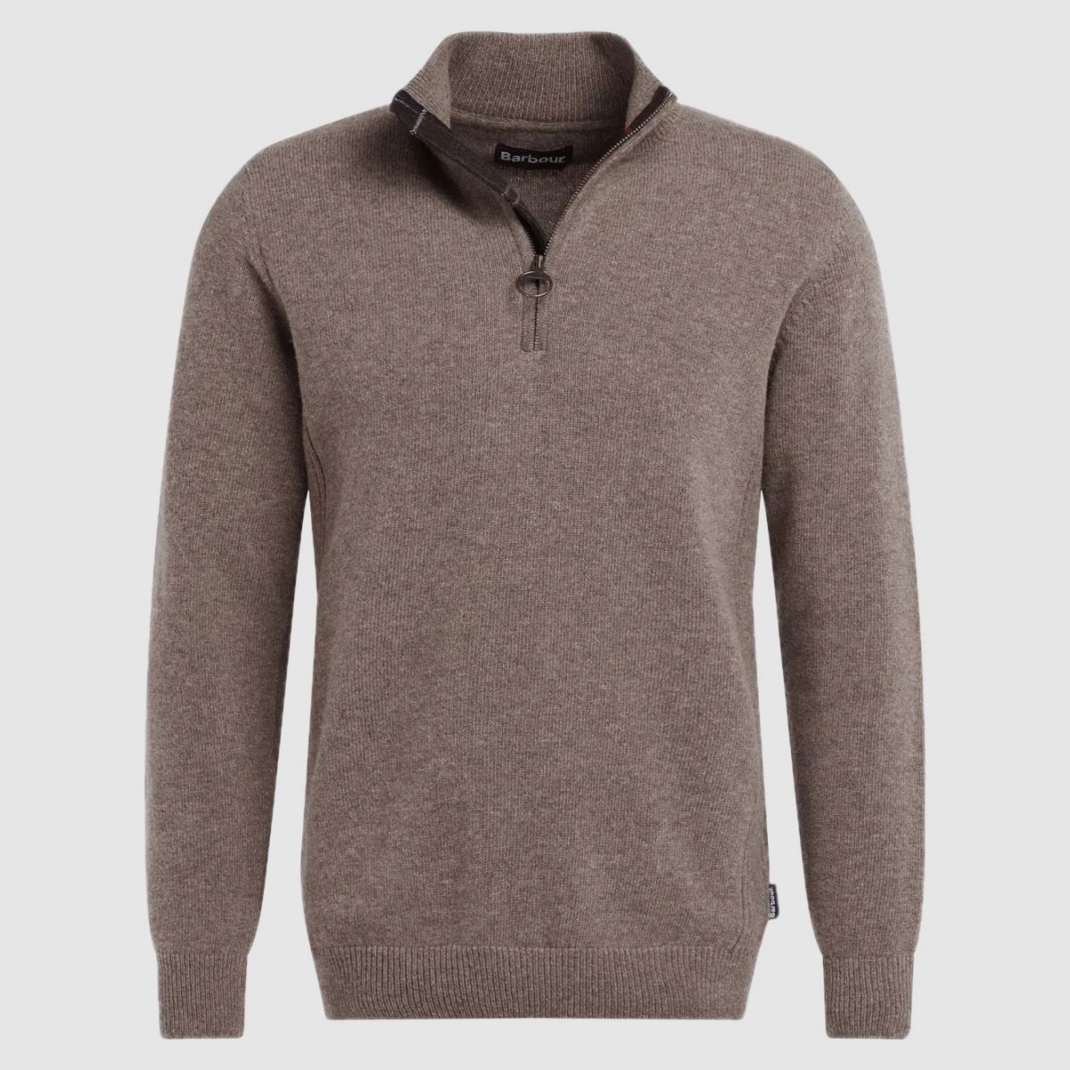 BARBOUR Holden Half Zip Sweater Military Marl