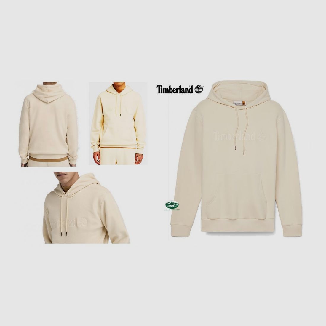TIMBERLAND Sweat à capuche Hampton couleur crème