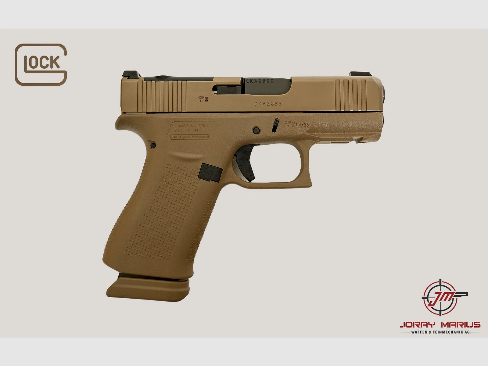 Glock 43X MOS-K 9mm Para Coyote, Bild 1 von 3