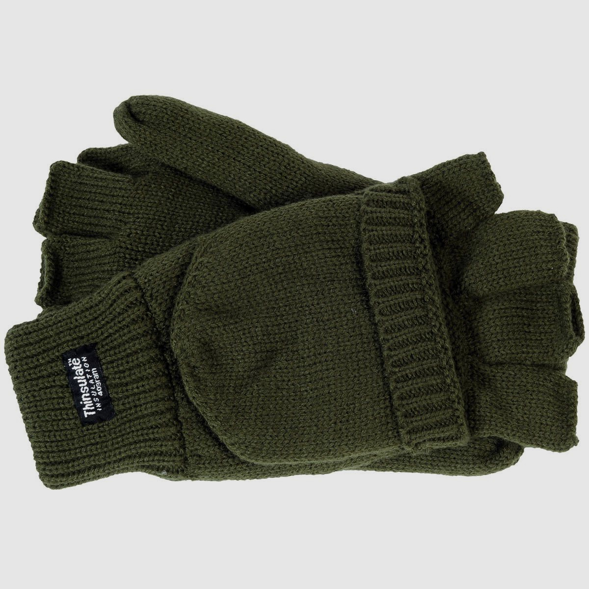 Skogen Strickhandschuhe  Olive