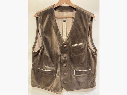 Gilet in pelle Meindl in naturale