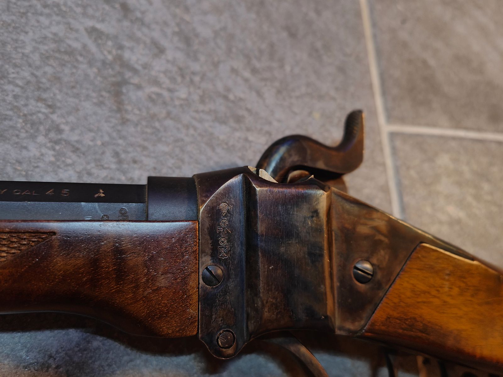 Pedersoli rifle de percusión Sharps Mod. 1859 Sniper 30" cal.45/70 perc. Longitud: aprox. 118cm Longitud del cañón: aprox. 74,5cm, Peso: aprox. 4,5kg