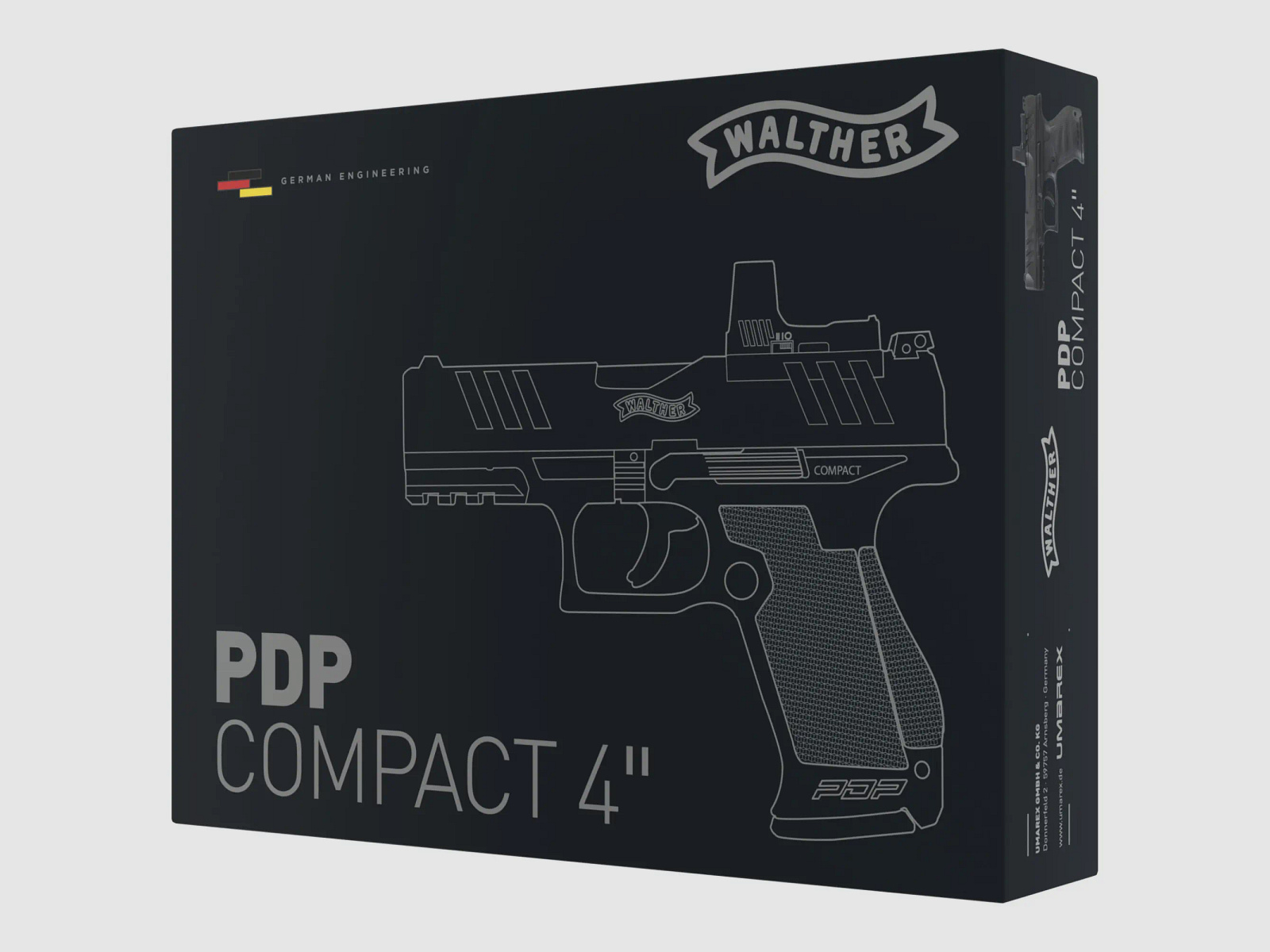 Walther CO² Pistolet PDP Compact 4" Set