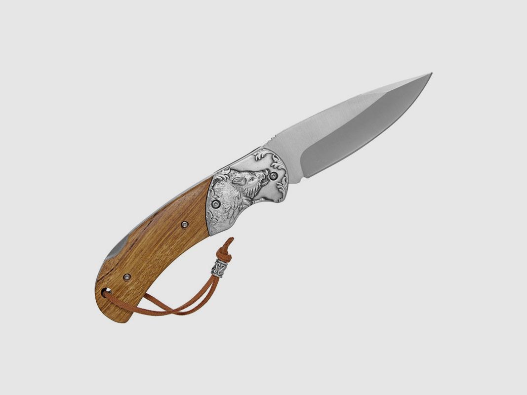 ALBAINOX – FOLDING KNIFE WOOD HANDLE | WILD BOAR | BLADE CM 9.5, image 2 of 4