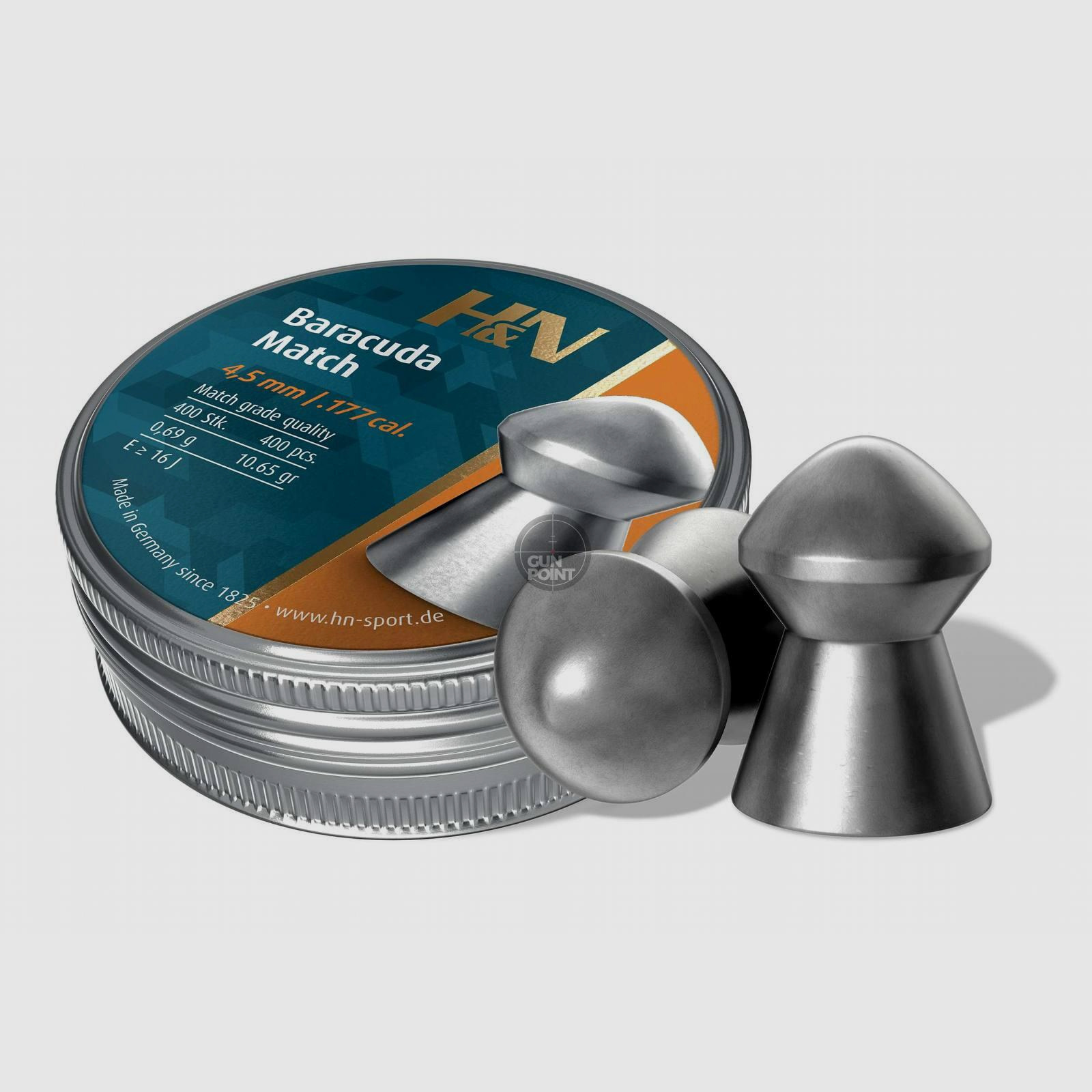H&N Baracuda Match - 4,51 mm / .177 cal. - 400 Stck