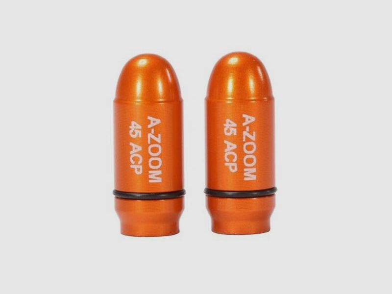 A-Zoom Strikercaps Pufferpatrone Aluminium eloxiert .45 ACP 2 Stück