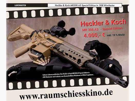 HECKLER & KOCH MR 308 A3 - SPECIAL EDITION = HK G28 PATROUILLE DESIGN & TECHNIK - RAL 8000 - HK 417