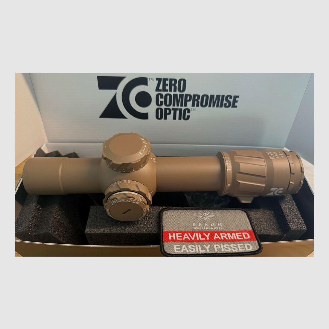 ZCO Zero Compromise ZC210 MIL 2-10x30 LPVO FDE Predator