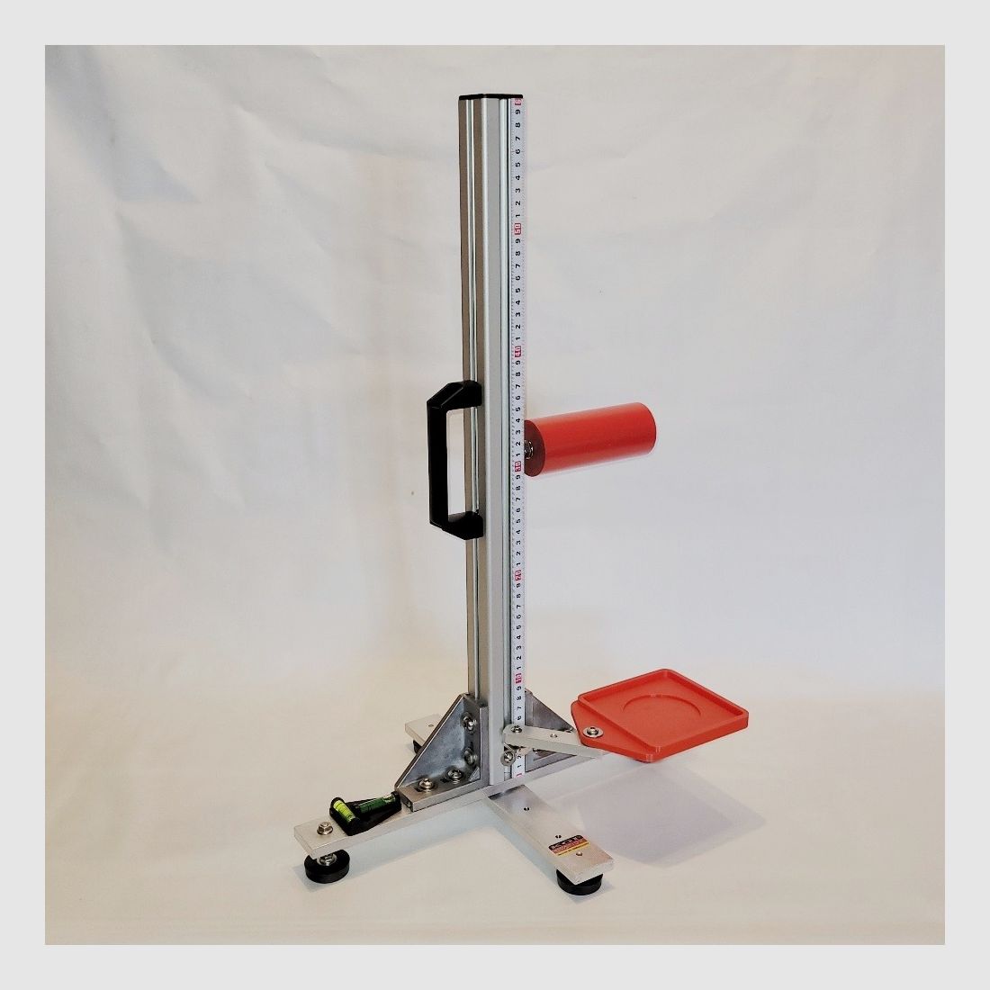KGF Auflagestativ - Auflageständer Alu X-600-Ultimate klappbar mit Buchenholz-Auflage, Waage, Griff, Maßband + Munitionshalter