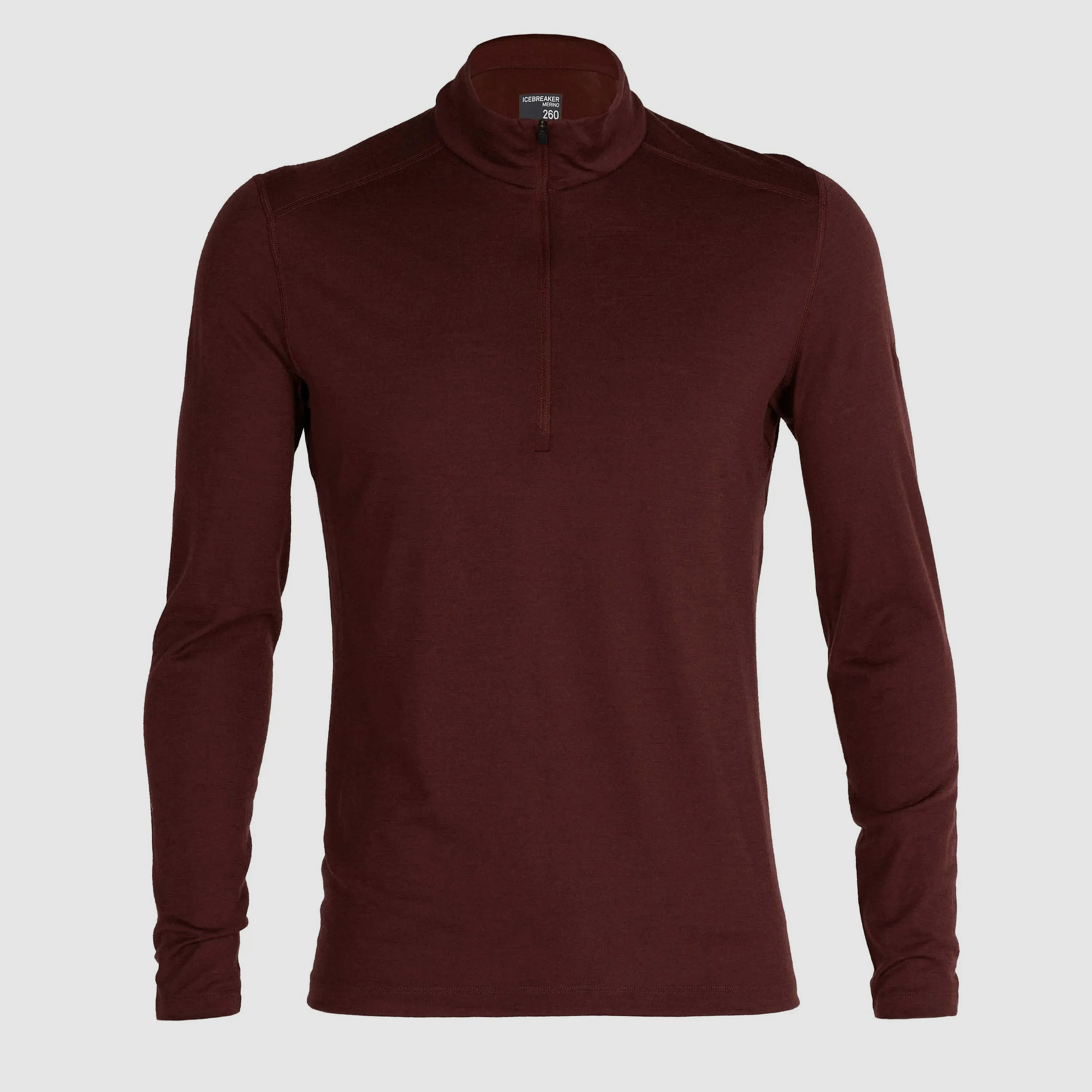 Icebreaker Icebreaker Langarmshirt Tech Half Zip Merino 260 Männer espresso