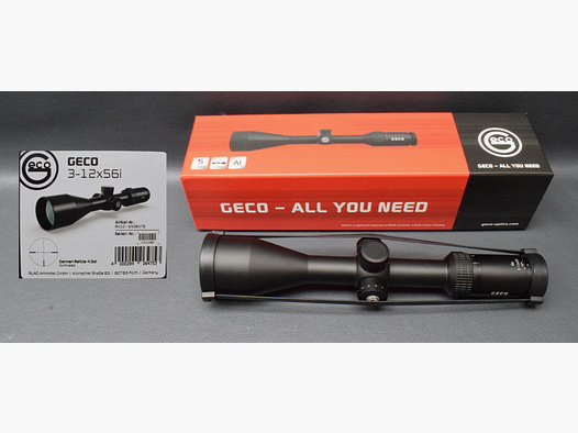 Zielfernrohr Geco 3-12x56I Abs. 4 Leuchtpunkt, Neuware aus Geschäftsauflösung