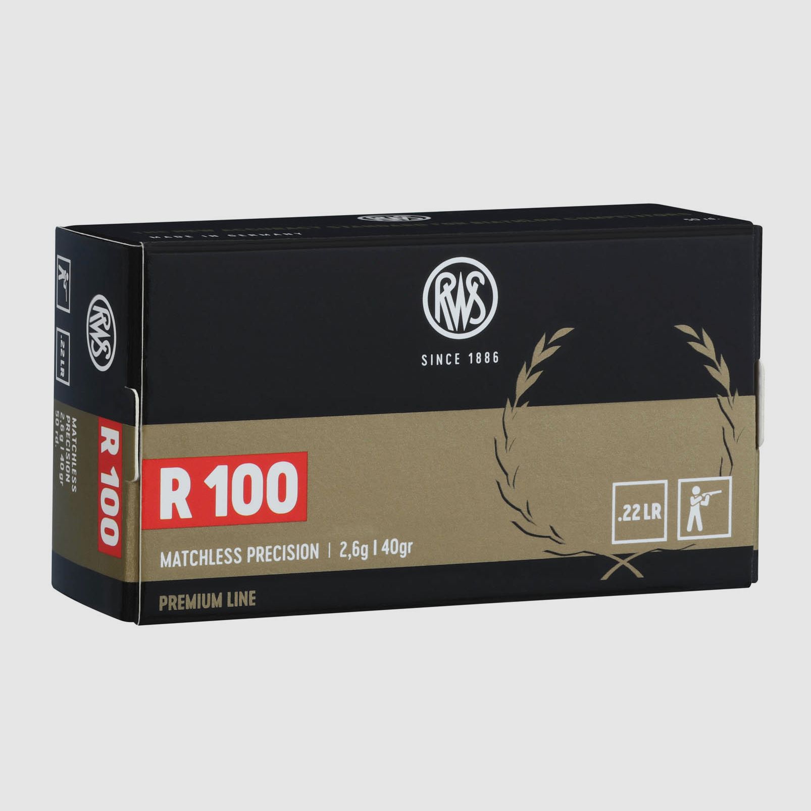 RWS .22lr R100 2,6g - 40gr.