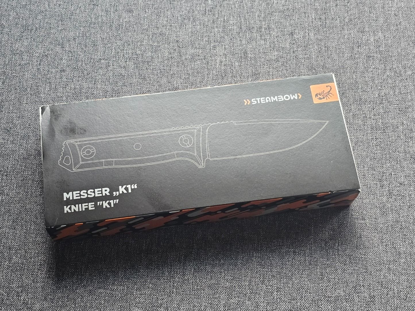 Steambow  AR Series Messer K1 incl. Zubehör NEU  + Griffschalen-Set
