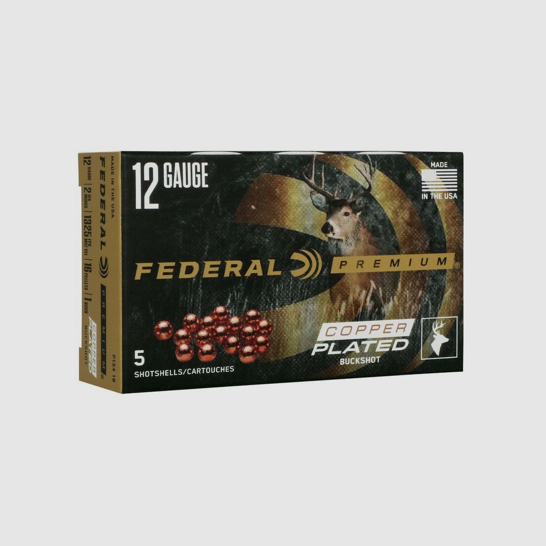 Flintenpatronen 12/70 FEDERAL Copper Plated – 16 Kugeln, Bild 1 von 2