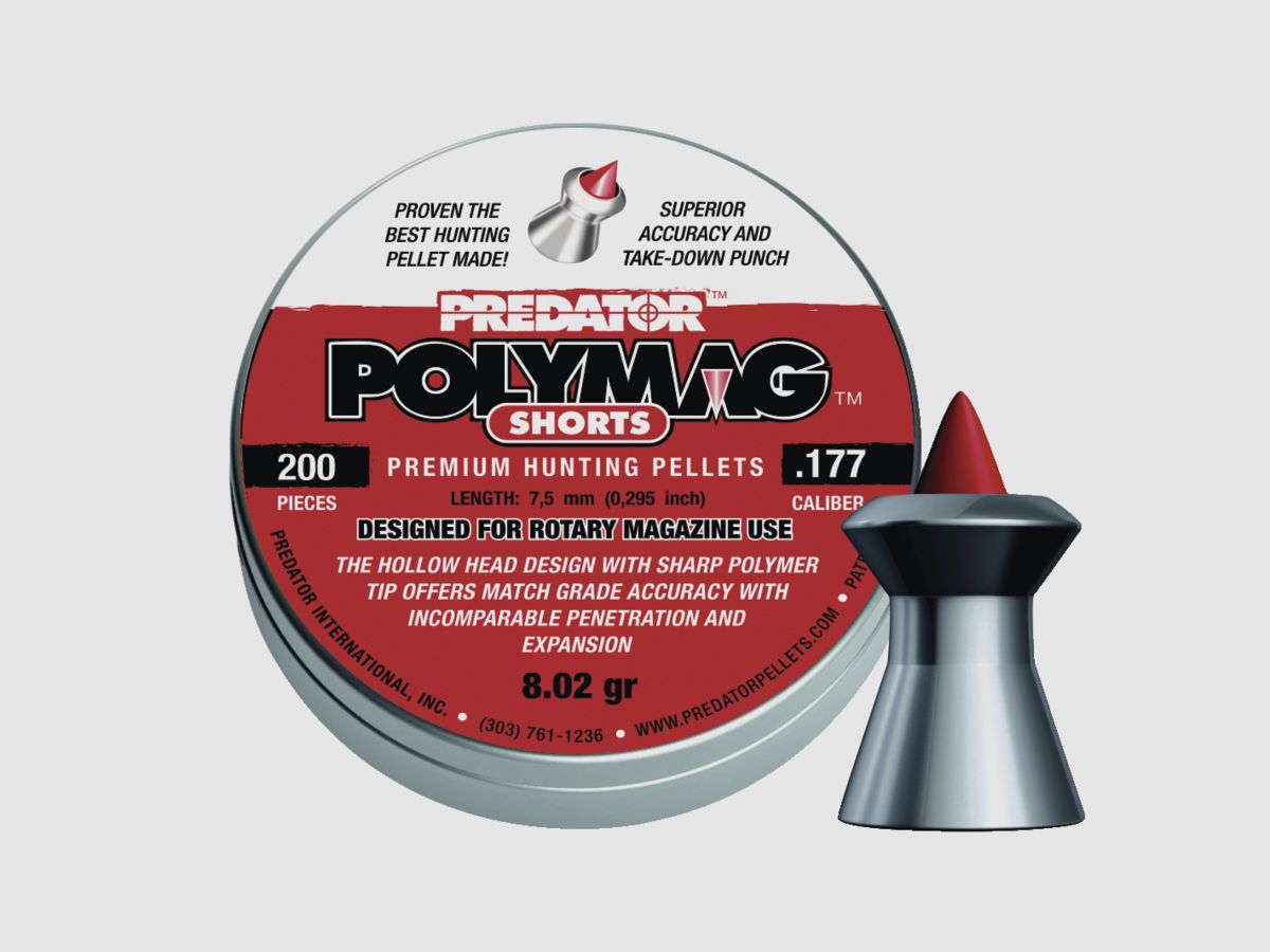 PLOMBS A JUPE POLYMAG SHORT CAL. 4.5MM