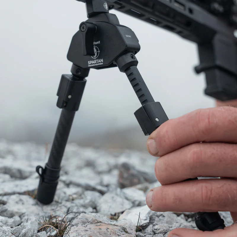 Spartan Precision Equipment Javelin Pro Hunt Tac Standard Bipod® Carbon Due-Piedi con MagnaSwitch™ - senza adattatore, immagine 7 di 16
