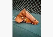 Leather belt holster, Walter PP and PPK, brown, vintage, retro, collector