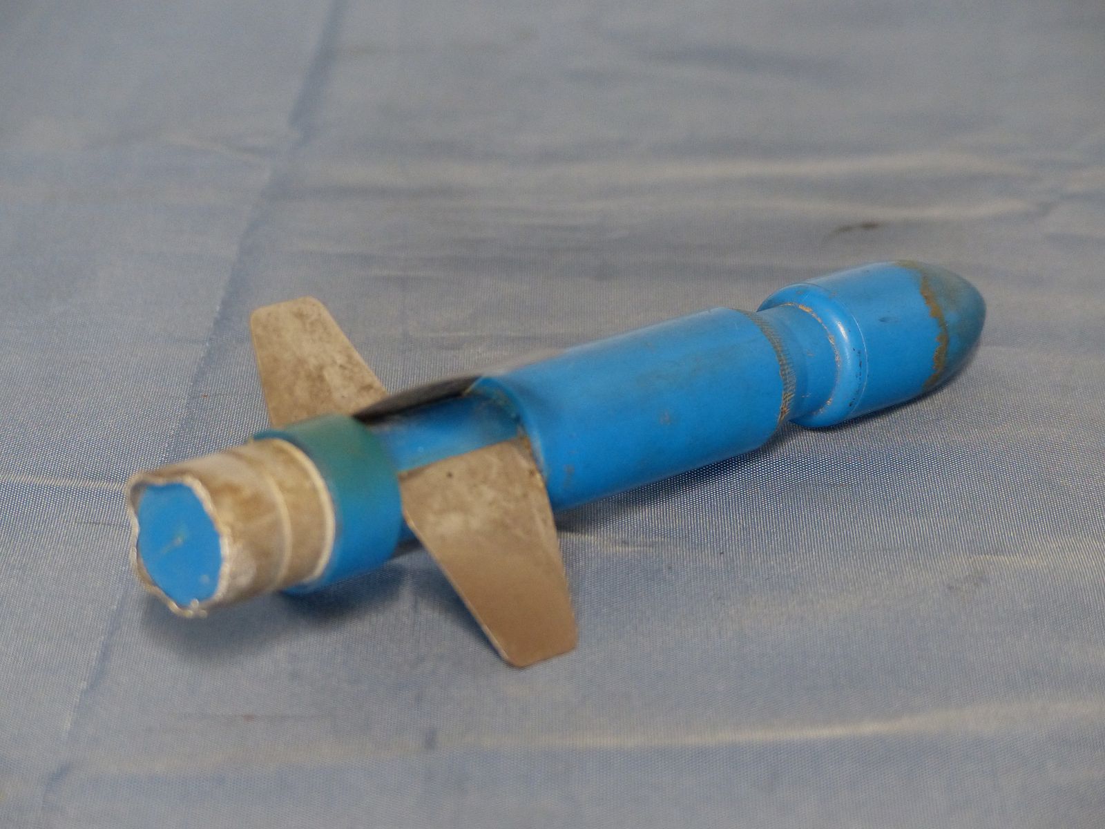 Bundeswehr BW 3 pièces de munitions d'exercice cartouches projectiles bleus G3 matériel de nettoyage années 60 70