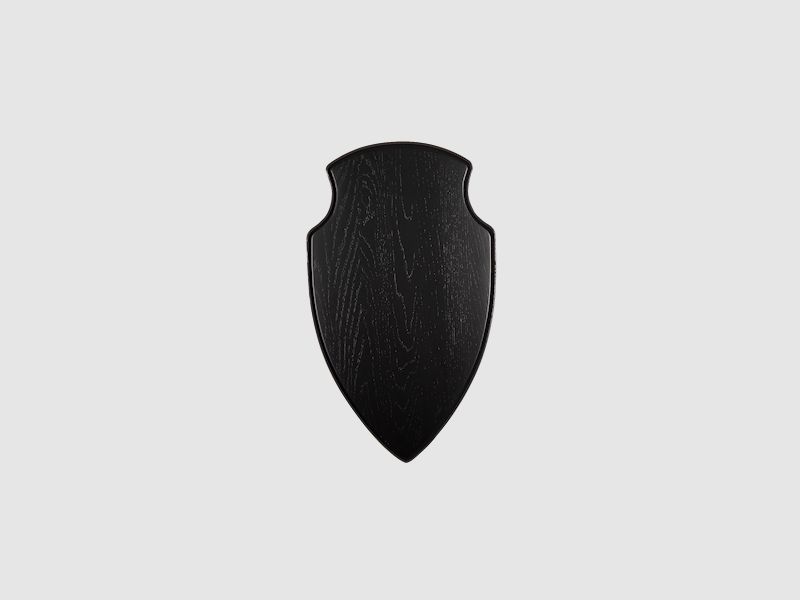 5etta Trophy Shield Moose Dark Oak Furnier