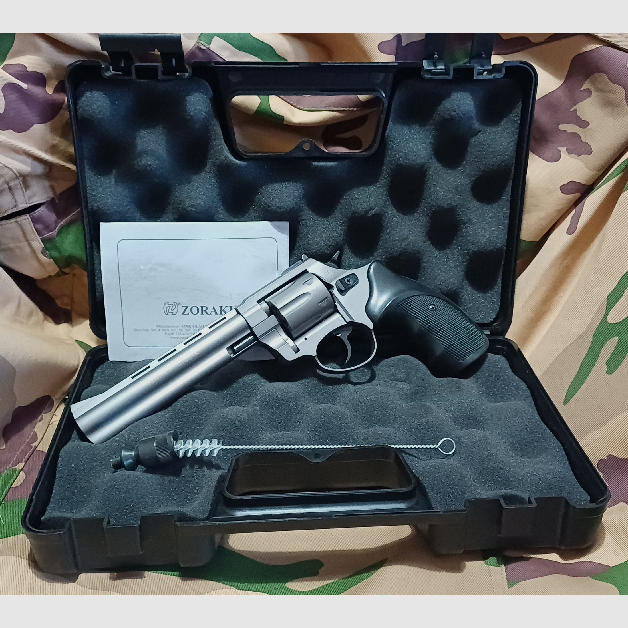 Schreckschusspistole Zoraki R1 6 Zoll PTB 1009 STAHLTROMMEL!