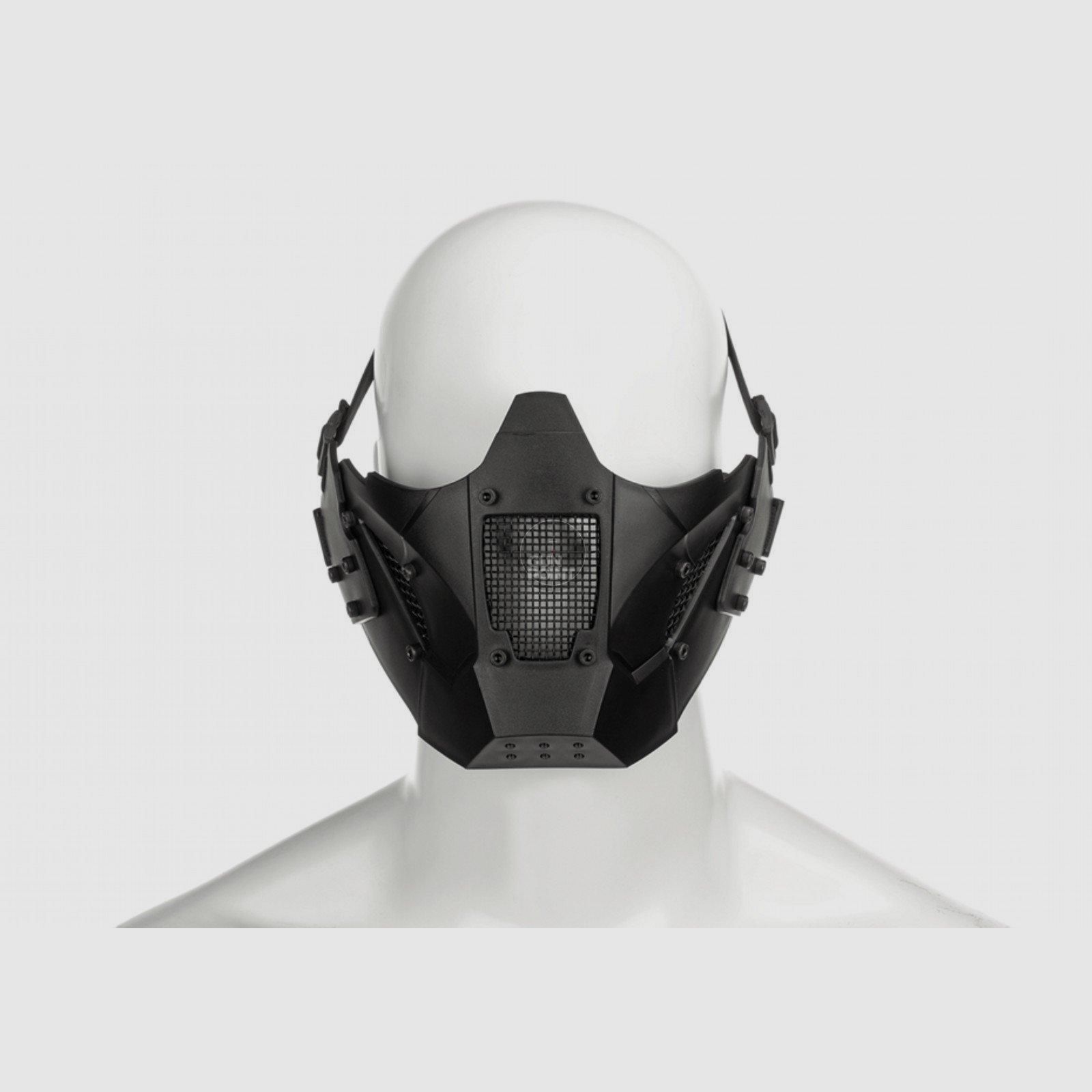 Maschera per il viso metà in acciaio Warrior