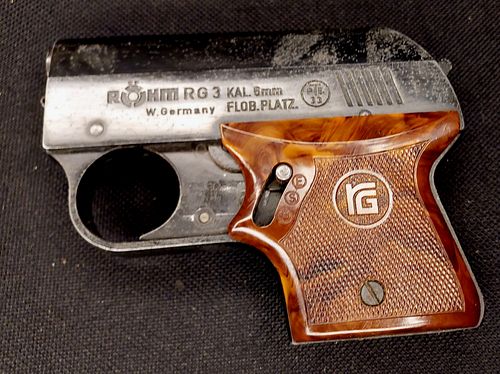 Taschenpistole RG3 - Röhm RG 3 Schreckschuss Pistole Kal. 6mm Flobert (PTB 33)