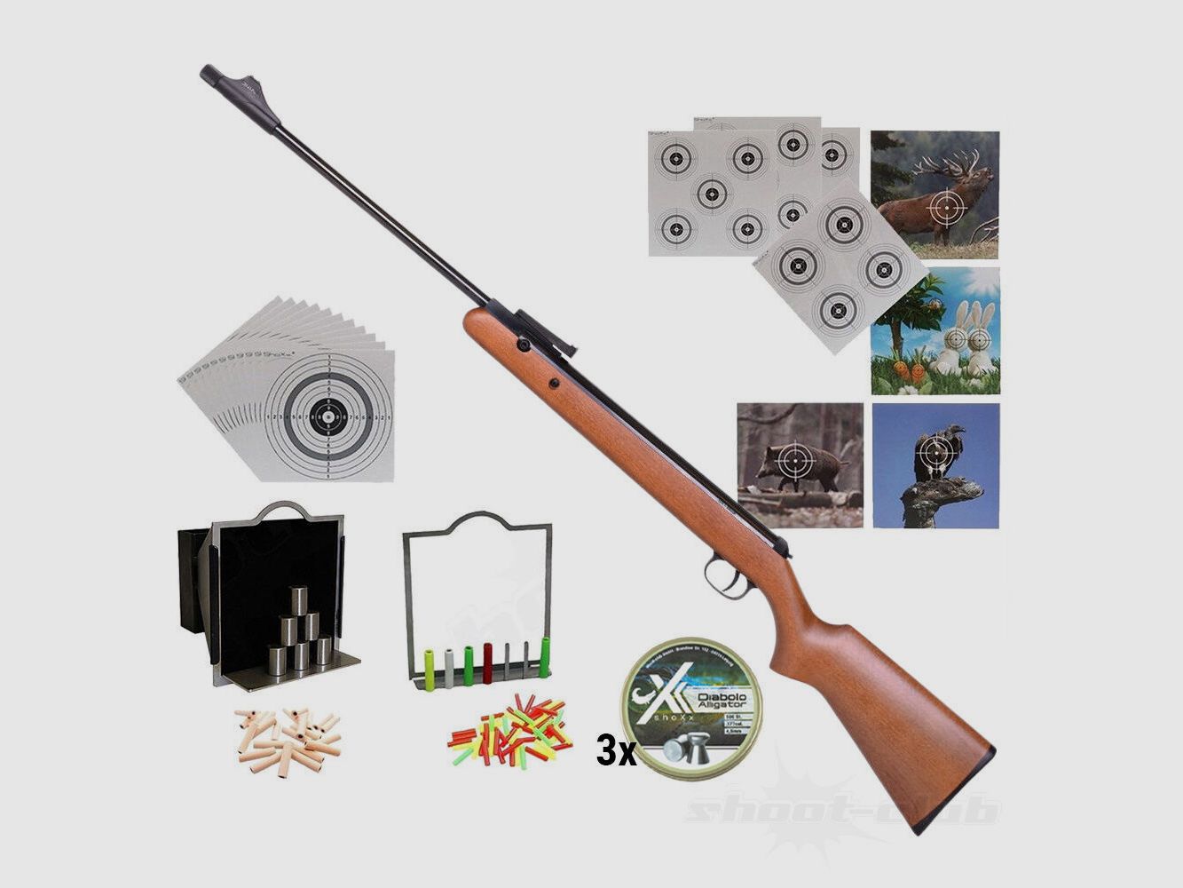 Diana 34 EMS Classic Karabin łamany 4,5mm Diabolo Supertarget-Set
