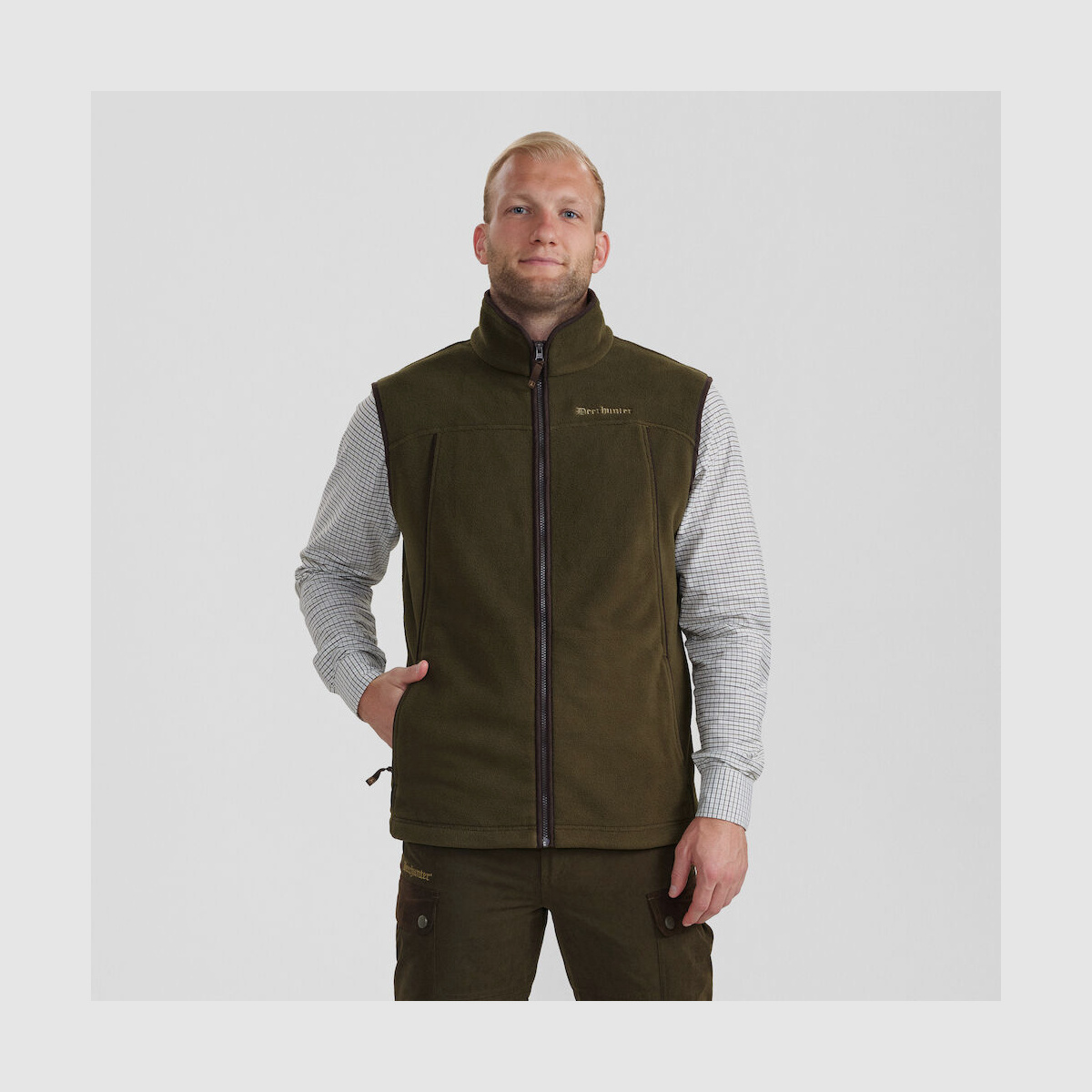 DEERHUNTER Chaleco de forro polar Eagle Oliva