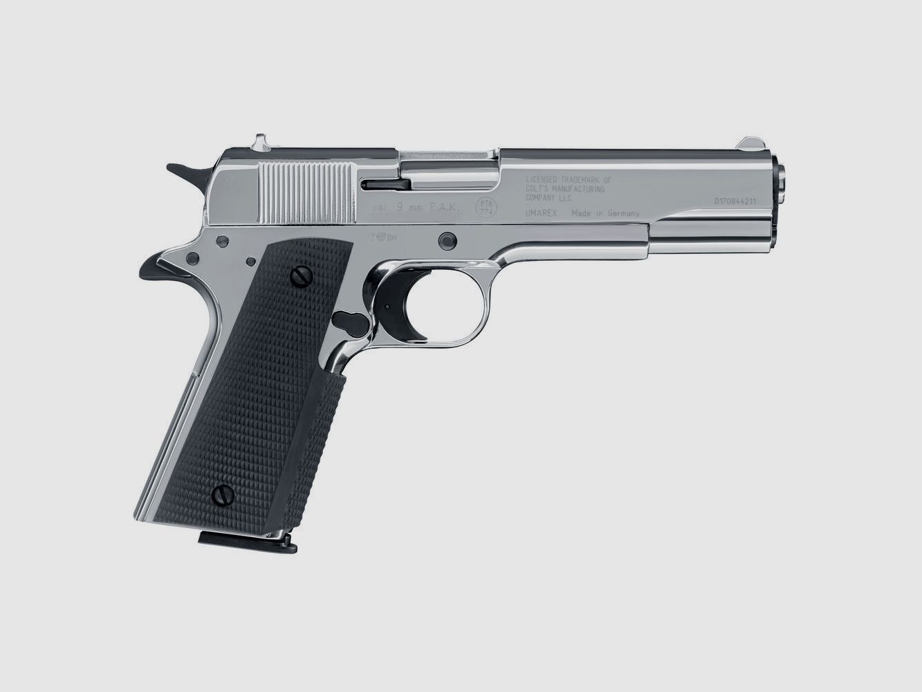 Colt Government 1911 Schreckschuss 9mm P.A.K. polished chrome + Platzpatronen