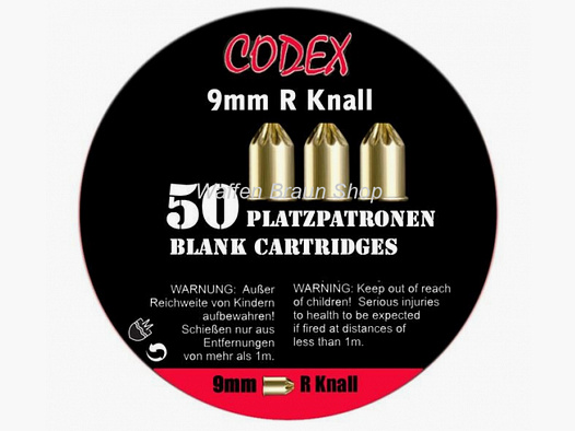 CODEX Platzpatronen 9mm RK Knall