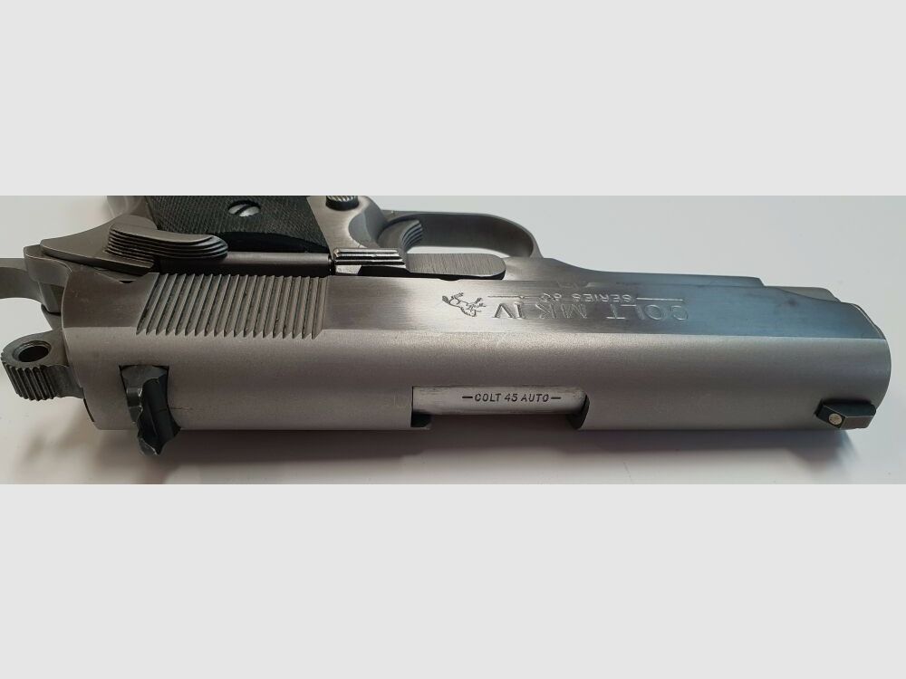 Colt Sehr Selten! Kompakte Pistole US Colt 1911 MK IV Series Officers ACP Stainless