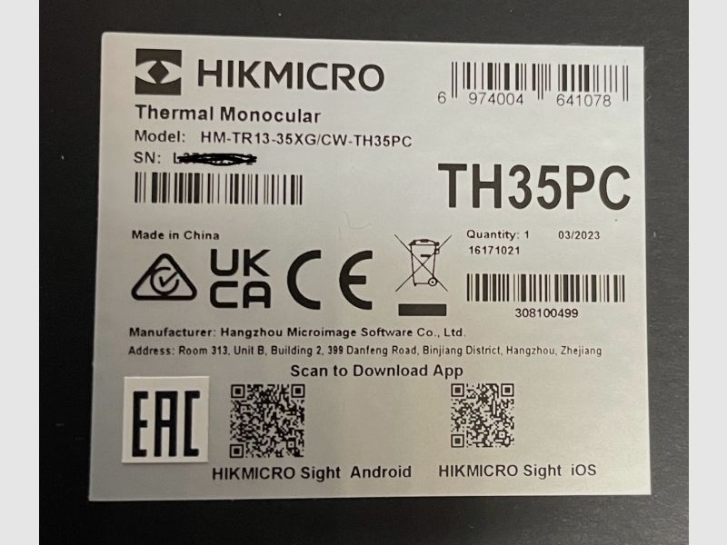 Hikmicro Thunder Th35pc Top Zustand