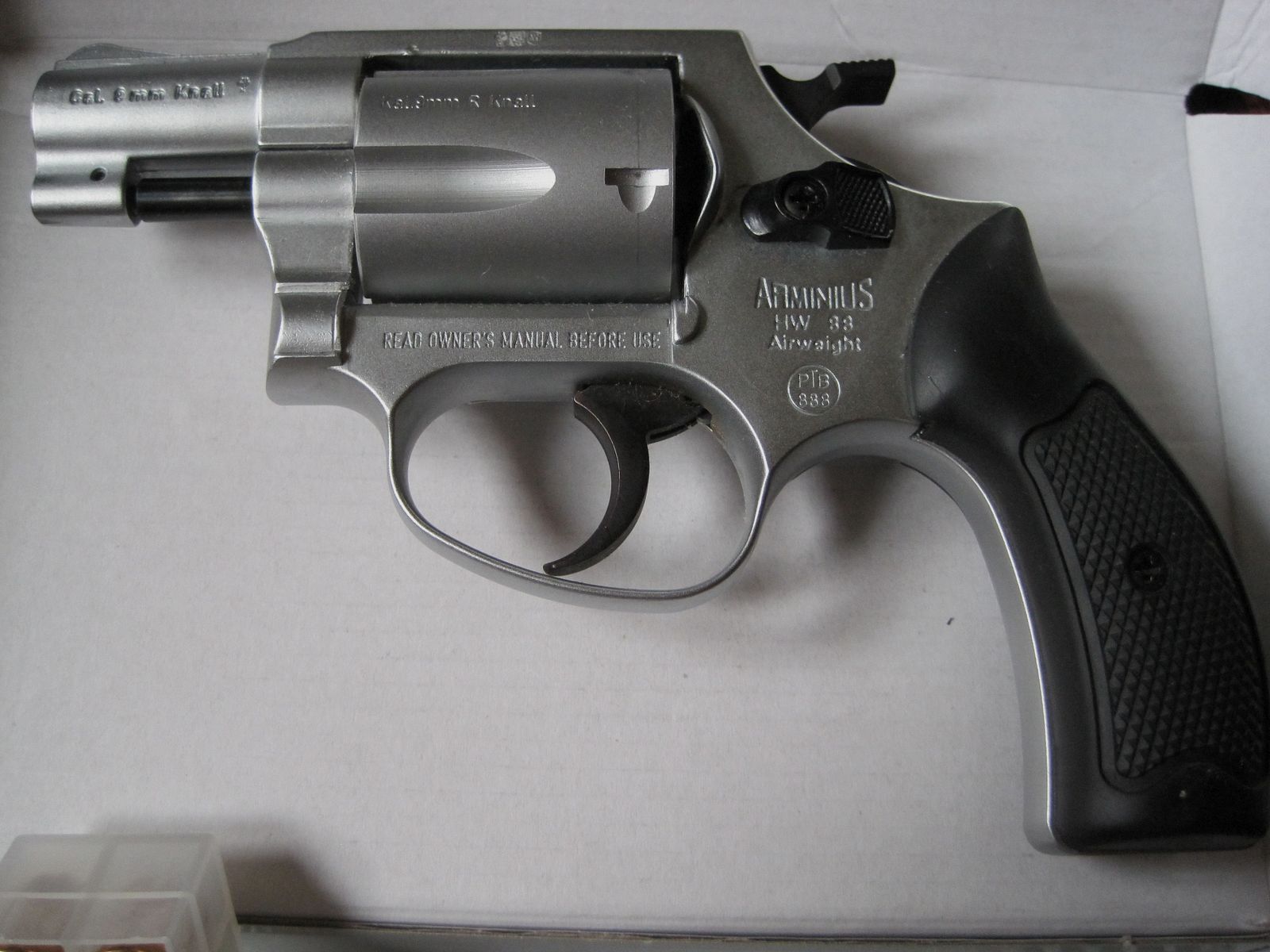 Weihrauch Revolver HW 88, 9 mm, schwarzer Griff