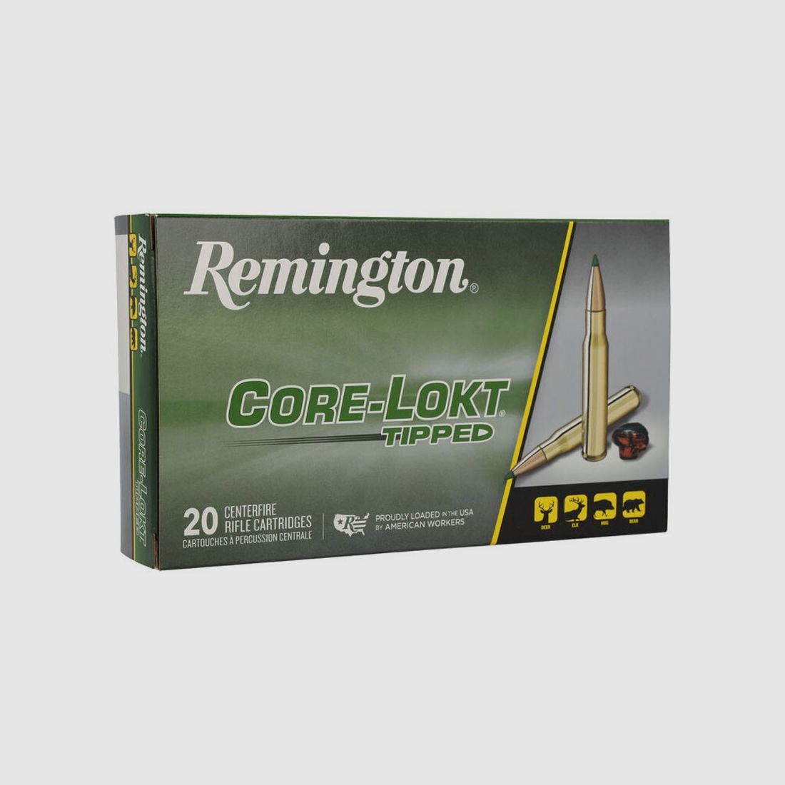 Büchsenmunition REMINGTON Core-Lokt Tipped – 30-06 – 150 grains, Bild 1 von 4