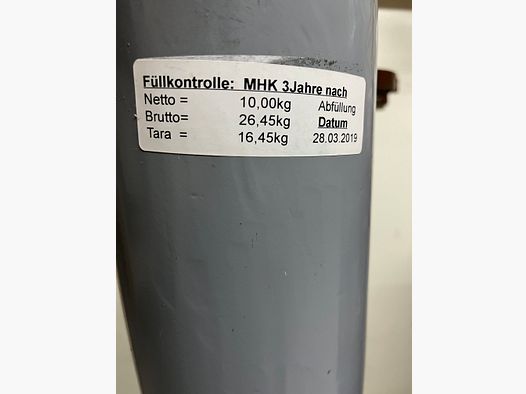 Gasflasche CO² mit Halterung