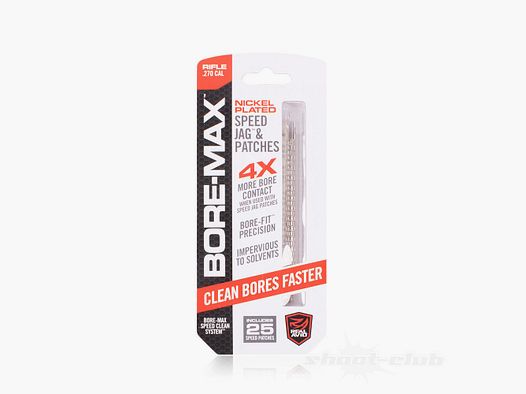Real Avid Bore-Max Speed Jag & Patches .270 Rifle