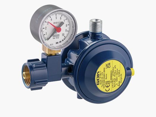 Gas regulator 1.5 kg/h, KLF x G1/4LH-KN-90G UEDS MAN MAR