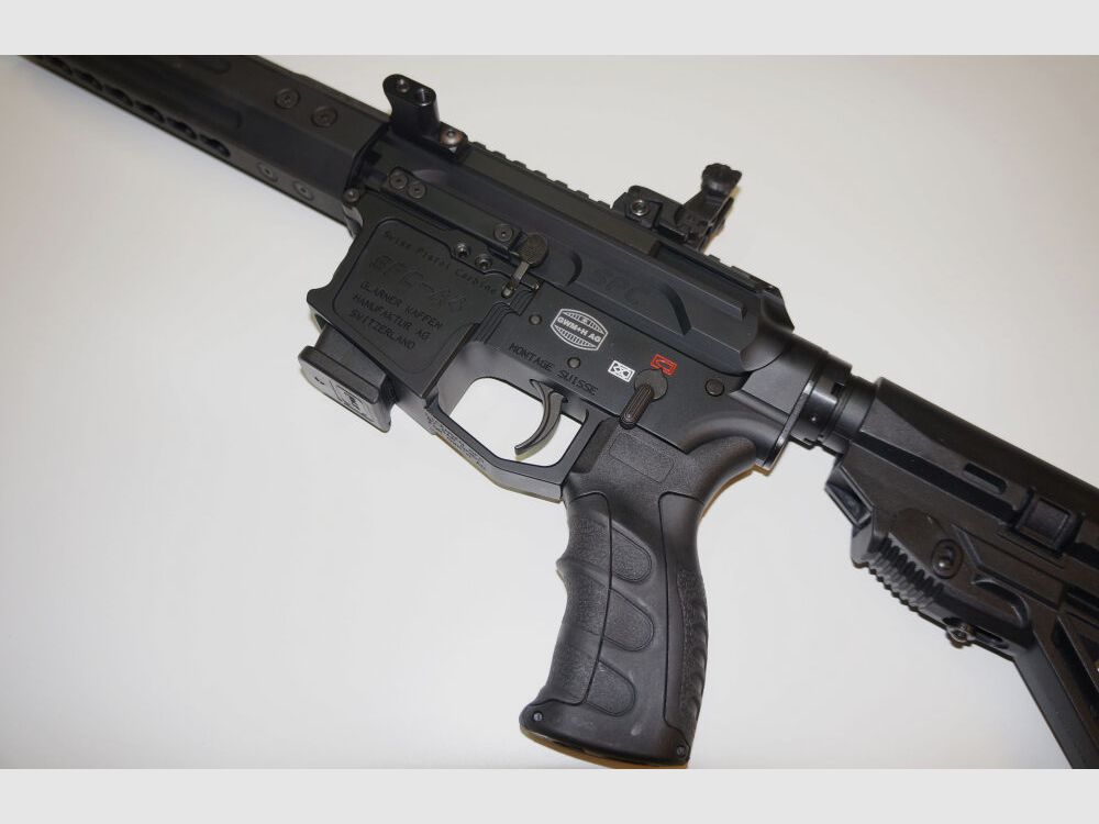 Schwaben Arms GmbH/GWMH Selbstladebüchse GWMH SPC-SPORTER A4 10" (SWISS PISTOL CARBINE) BLACK Kal.9x19 AR15 Glock Magazin
