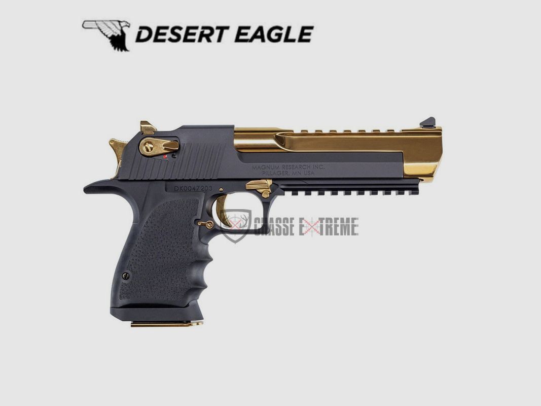 Pistole DESERT EAGLE Alu Schwarz&Gold 6" Kal. 50 AE