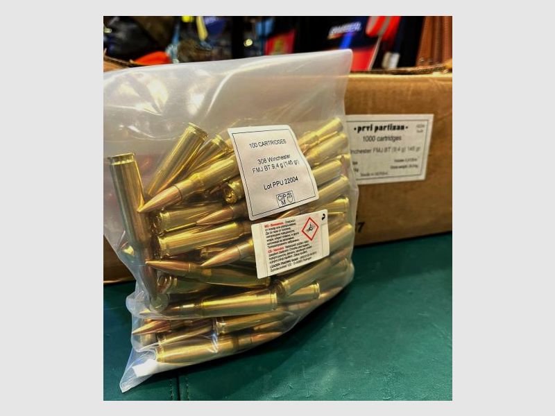 PPU Prvi Partizan .308Win FMJ BT 9,4g | 145gr