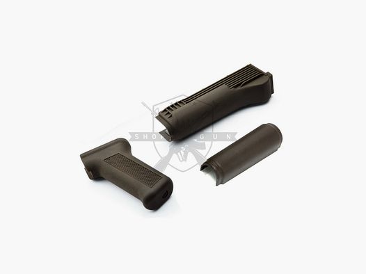 LCT AK-74 Handguard und Griff (Plastik, Grün)