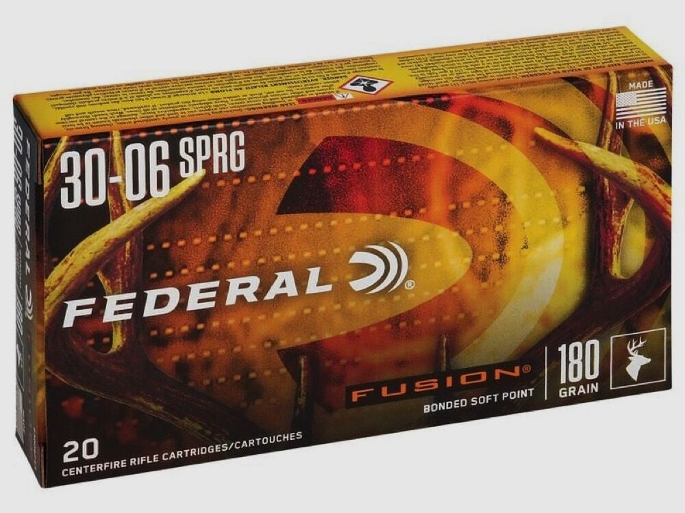 Federal Premium Ammunition Fusion BSP 180grs 20St .30-06Spring