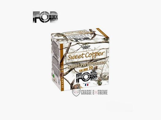 25 Patronen FOB Sweet Copper Hp 29G Kal 20/70