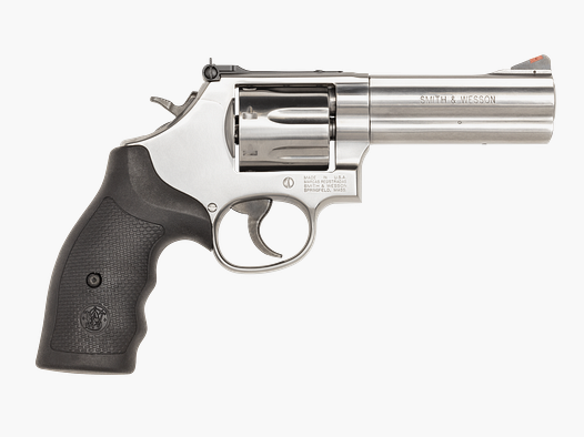 Smith & Wesson Model 686 PLUS Distinguished Combat Magnum® S/S Satin .357 Mag, .38 Spl +P 4in 7rnd DA/SA