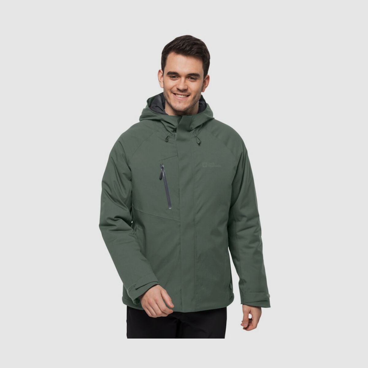 JACK WOLFSKIN Troposphere Ins Jkt M Hedge Green