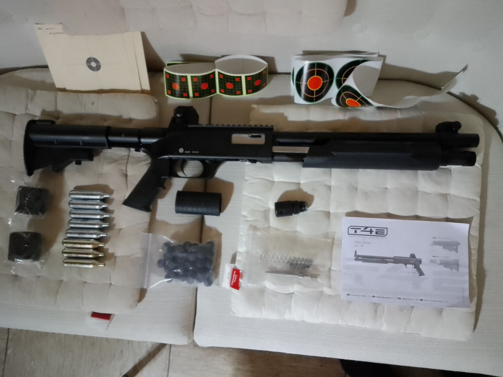  Walther T4E SG68 Shotgun co2 Druckluftgewehr Pumpgun Ram Home Defense Gewehr cal .68 Paintball Makierer + Export kit