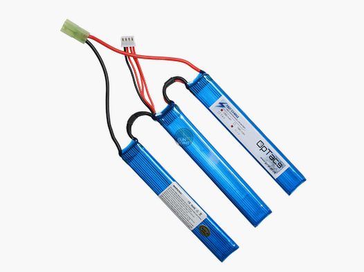 OpTacs LIPO 1300mAh 11.1V 25C 3 ways split Micro TAMIYA
