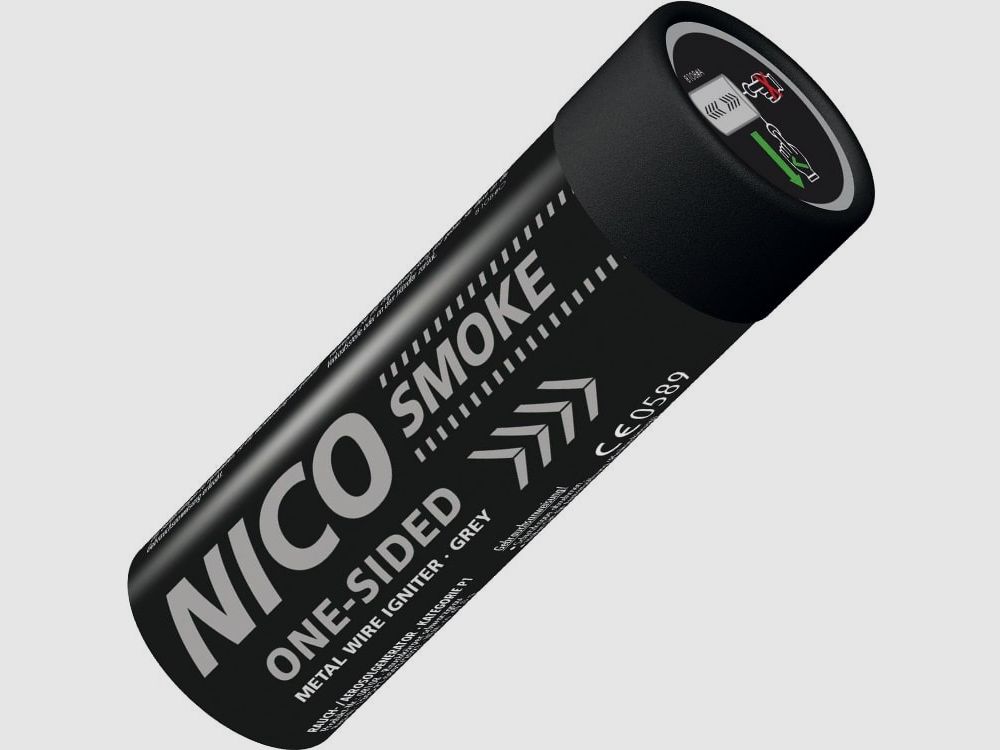 NICO 80 Sekunden Paintball Rauchgranate (schwarzgrau)