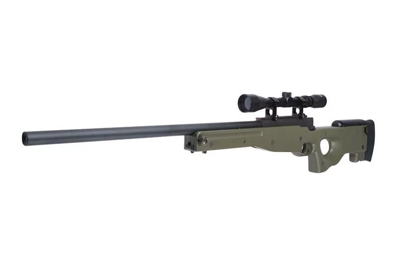 Karabin snajperski ASG WELL MB01 z lunetą - oliwkowa, zdjęcie 12 z 16