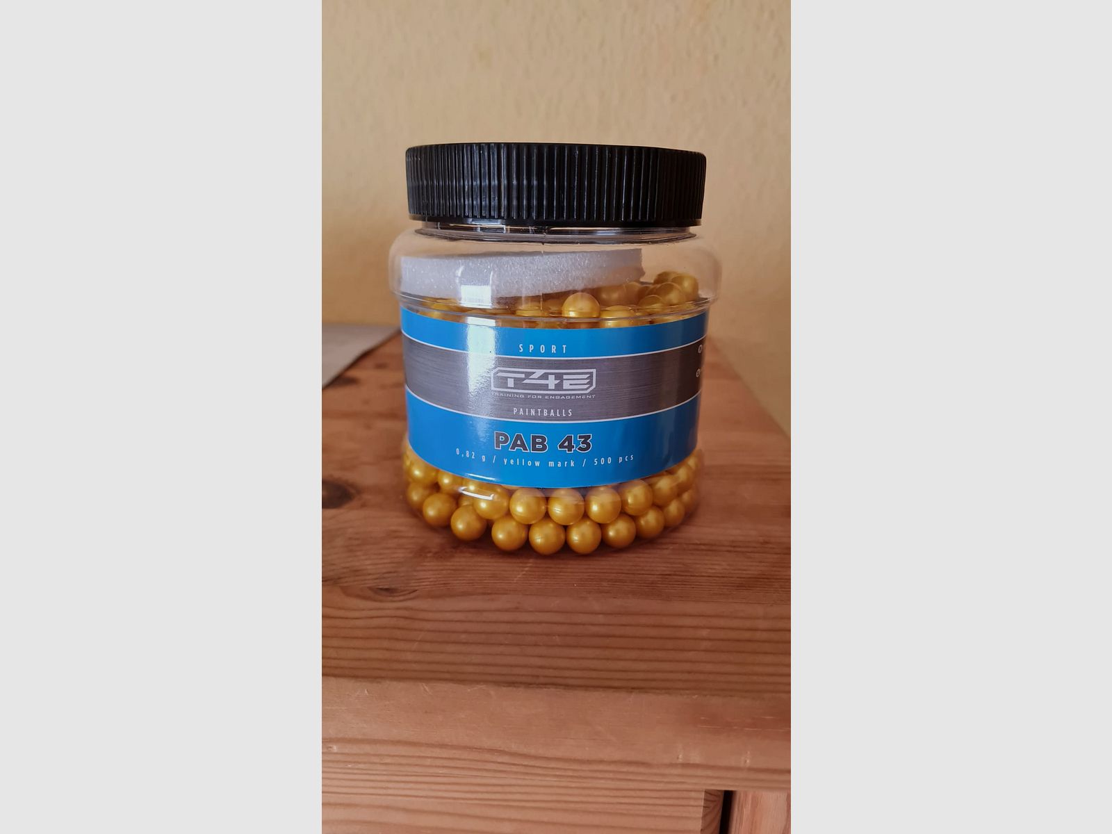 T4E Farbkugeln PAB 43 Sport Kaliber .43 - ca. 450 Stück - Gelb